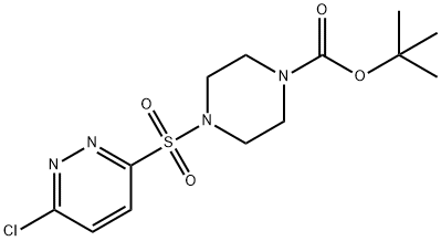 tert-Butyl 4-((6-chloropyridazin-3-yl)sulfonyl)piperazine-1-carboxylate Structure