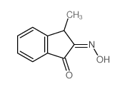 1H-Indene-1,2(3H)-dione,3-methyl-, 2-oxime structure