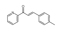 1-(2-pyridyl)-3-(4-tolyl)propen-1-one结构式