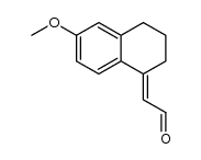 1,2,3,4-tetrahydro-6-methoxy-1-naphthylideneacetaldehyde结构式
