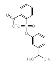 Benzenesulfonic acid,2-nitro-, 3-(1-methylethyl)phenyl ester structure