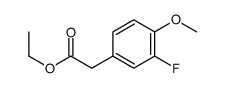 ethyl 2-(3-fluoro-4-methoxyphenyl)acetate结构式
