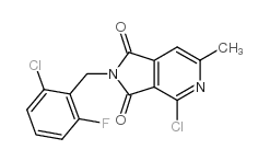 4-chloro-2-(2-chloro-6-fluoroBenzyl)-6-methyl-2,3-dihydro-1H-pyrrolo[3,4-c]pyridine-1,3-dione picture