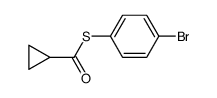 S-p-bromophenyl cyclopropanecarboxylate结构式