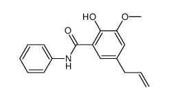 5-Allyl-2-hydroxy-3-methoxy-N-phenylbenzamide Structure