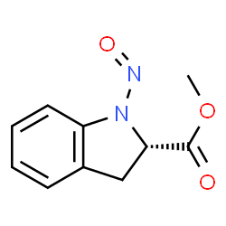 2-Indolinecarboxylicacid,1-nitroso-,methylester,(S)-(-)-(8CI)结构式