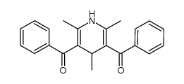 3,5-dibenzoyl-2,4,6-trimethyl-1,4-dihydro-pyridine结构式