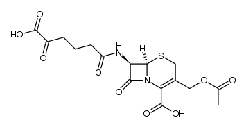 7β-(5-carboxy-5-oxopentanamido)cephalosporanic acid Structure