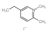Pyridinium,5-ethyl-1,2-dimethyl-, iodide (1:1) Structure