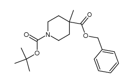 benzyl 1-tert-butoxycarbonyl-4-methyl-4-piperidinecarboxylate Structure