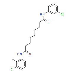 N,N'-Bis(3-chloro-2-methylphenyl)nonanediamide Structure