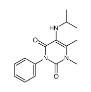 Uracil, 5-(isopropylamino)-1,6-dimethyl-3-phenyl- Structure