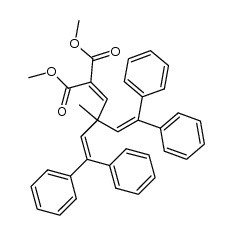 methyl 2-carbomethoxy-4-methyl-4-(2,2-diphenylvinyl)-6,6-diphenyl-2,5-hexadienoate Structure