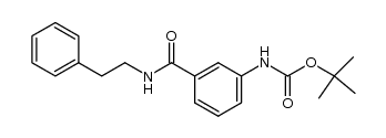 3-[(tert-butoxycarbonyl)amino]-N-(β-phenethyl)benzamide Structure