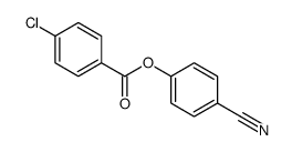 (4-cyanophenyl) 4-chlorobenzoate结构式