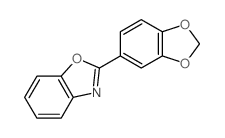 BENZOXAZOLE, 2-(3,4-METHYLENEDIOXYPHENYL)-结构式