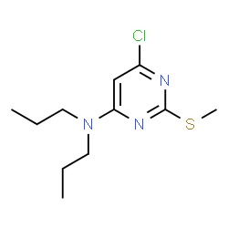 6-Chloro-2-(methylsulfanyl)-N,N-dipropyl-4-pyrimidinamine结构式