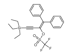 1,1-diphenyl-4-triethylsilyl-2-[[(trifluoromethyl)sulfonyl]oxy]-but-1-en-3-yne Structure
