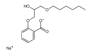sodium 2-[3-(hexyloxy)-2-hydroxypropoxy]benzoate Structure