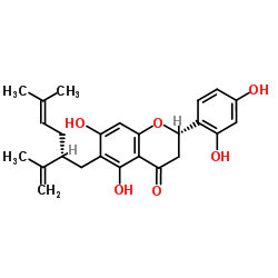 槐黄烷酮 G结构式
