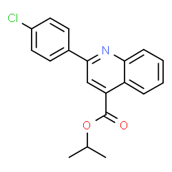 isopropyl 2-(4-chlorophenyl)-4-quinolinecarboxylate Structure