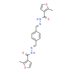 N',N''-[1,4-phenylenedi(methylylidene)]bis(2-methyl-3-furohydrazide) picture