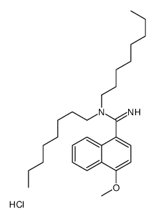 (4-methoxynaphthalene-1-carboximidoyl)-dioctylazanium,chloride结构式