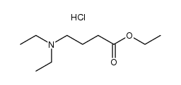 ethyl 4-(N,N-diethylamino)butanoate hydrochloride结构式