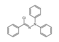 N,N-diphenylhydrazone of benzoyl chloride Structure