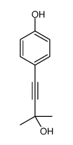 4-(3-Hydroxy-3-methyl-1-butyn-1-yl)phenol Structure