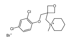 1-[[3-[(2,4-dichlorophenoxy)methyl]oxetan-3-yl]methyl]-1-methylpiperidin-1-ium,bromide结构式