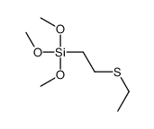 2-ethylsulfanylethyl(trimethoxy)silane Structure