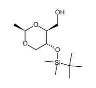 2,4-O-ethylidene-3-O-tert-butyldimethylsilyl-D-erythritol Structure