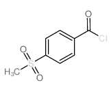 4-(甲磺酰基)苯甲酰氯结构式