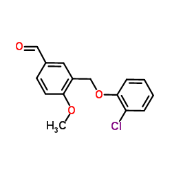 3-[(2-Chlorophenoxy)methyl]-4-methoxybenzaldehyde Structure