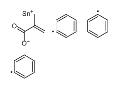 triphenylstannyl 2-methylprop-2-enoate Structure