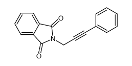 2-(3-phenylprop-2-ynyl)isoindole-1,3-dione结构式