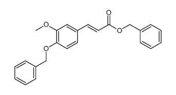 benzyl 3-methoxy-4-benzyloxycinnamate结构式