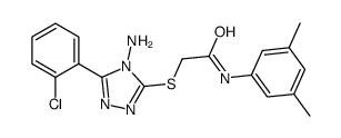 2-[[4-amino-5-(2-chlorophenyl)-1,2,4-triazol-3-yl]sulfanyl]-N-(3,5-dimethylphenyl)acetamide Structure