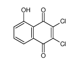 5-hydroxy-2,3-dichloro-1,4-naphthoquinone Structure
