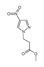 methyl 3-(4-nitro-1H-pyrazol-1-yl)propanoate结构式