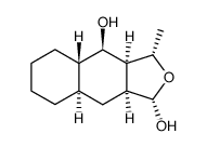 (1S,3S,3aS,4R,4aS,8aR,9aS)-3-methyldodecahydronaphtho[2,3-c]furan-1,4-diol结构式