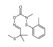 [(E)-(2-methyl-2-methylsulfanylpropylidene)amino] N-methyl-N-(2-methylphenyl)sulfanylcarbamate结构式