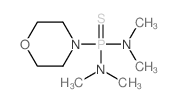 Phosphonothioicdiamide, N,N,N',N'-tetramethyl-P-4-morpholinyl- (9CI) structure