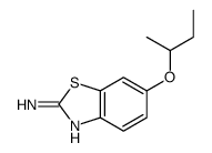 2-Benzothiazolamine,6-(1-methylpropoxy)-(9CI) structure