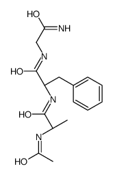 (2S)-2-[[(2S)-2-acetamidopropanoyl]amino]-N-(2-amino-2-oxoethyl)-3-phenylpropanamide结构式