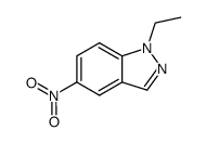 1-乙基-5-硝基-1H-吲唑结构式