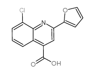 8-氯-2-(2-呋喃基)喹啉-4-羧酸结构式