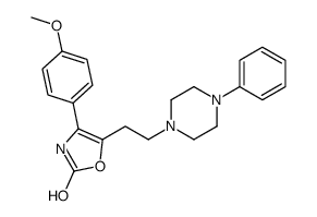 4-(4-methoxyphenyl)-5-[2-(4-phenylpiperazin-1-yl)ethyl]-3H-1,3-oxazol-2-one Structure