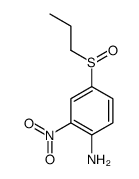 2-nitro-4-propylsulfinylaniline Structure